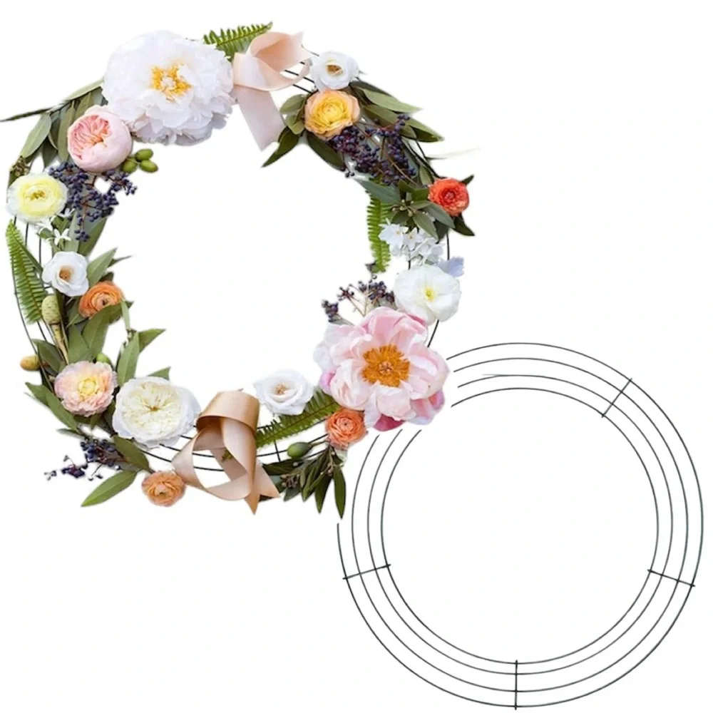14” Round Metal Wire Wreath Ring Form for DIY Floral Wreaths Arts & Crafts NWT